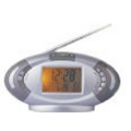 Football Digital FM Radio w/ Clock /Black/White